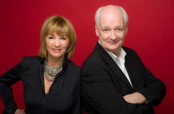 Debra McGrath & Colin Mochrie. (Photo from Lambton College via Twitter)
