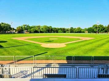 Errol Russell Park. Photo courtesy of the Sarnia Brigade Baseball Club via Twitter.