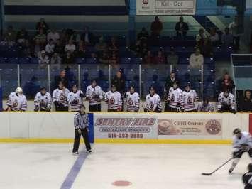 Sarnia Legionnaires bench (Blackburnnews.com File Photo)