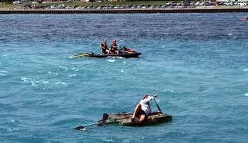 2025 Float Down. Photo courtesy of Sarnia Fire Rescue Services Facebook page. 