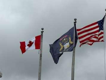 The Canadian flag is raised at the Municipal Office Centre in Port Huron, Michigan. August 20, 2025 Photo submitted by James Freed.