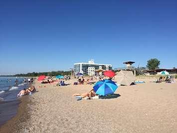 Grand Bend beach. BlackburnNews.com photo by Melanie Irwin