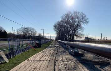 Enbridge Line 5 replacement (photo via Twitter)