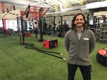 YMCA JMFC General Manager Paul Skuza shows off the facility's newly modernized wellness area. December 18, 2019 Photo by Melanie Irwin