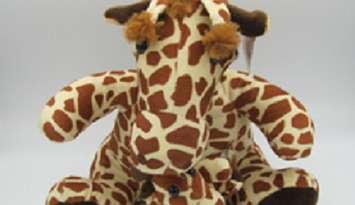 One of the affected stuffed animals from Mother and Baby Plush Toys that have been recalled in Canada. Photo provided by Health Canada.