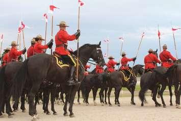 During the 2016 RCMP Musical Ride performance at the Dresden raceway. August 24, 2016. (Photo by Natalia Vega)