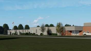Sacred Heart Catholic School design. (Photo courtesy of the St. Clair Catholic District School Board)