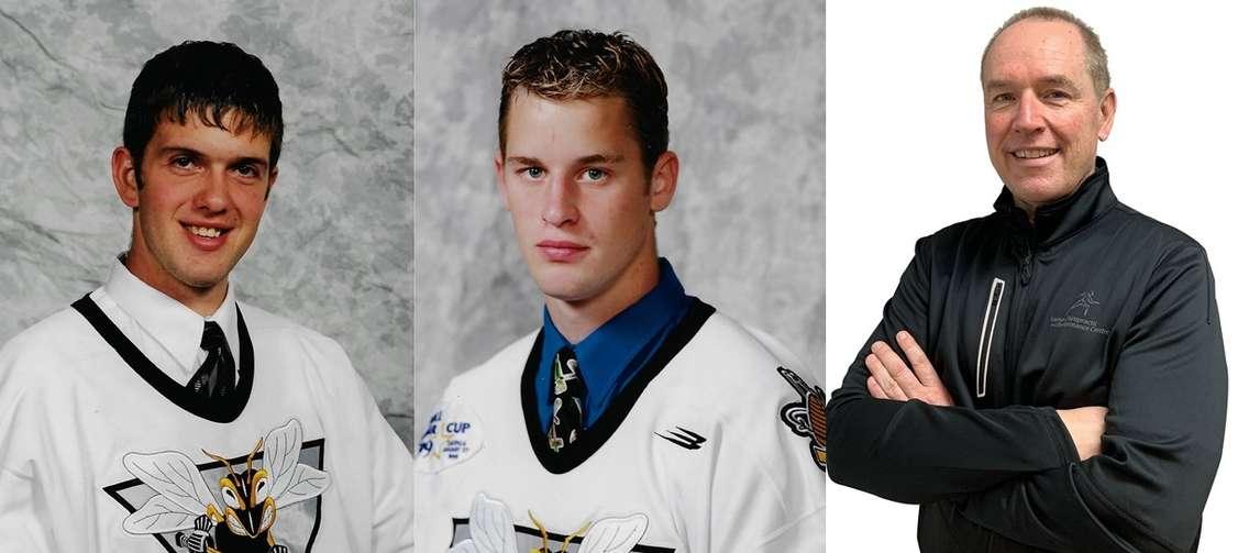 Sarnia Sting 2025 inductees. (From left to right) Patrick DesRochers, Jeff Heerema, and Dr. John Vargo. (Photos courtesy of the Sarnia Sting)