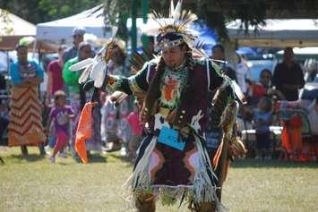 A dancer performs at the Delaware Nation Pow Wow. (File photo courtesy of Deborah Brittenden via Facebook)