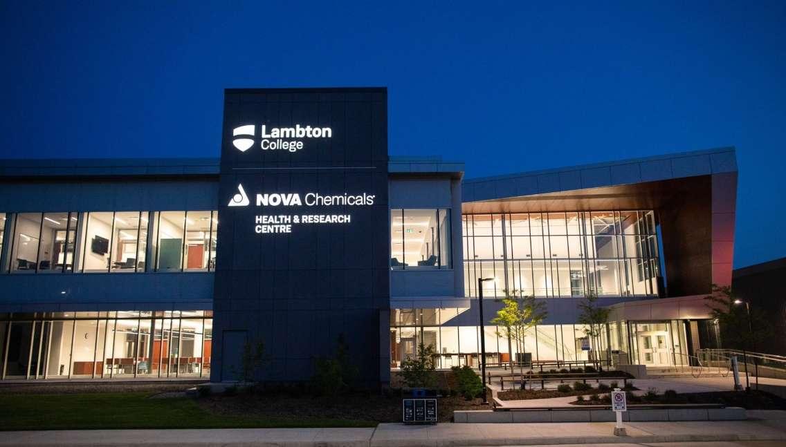 Lambton College NOVA Chemicals Health and Research Centre in Sarnia. (Photo by Lambton College)