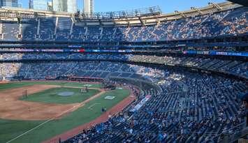 Rogers Centre in Toronto before a game between the Blue Jays and Baltimore Orioles, August 7, 2024. Photo by Mark Brown/WindsorNewsToday.ca