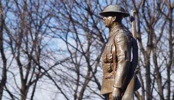 Remembrance Day ceremony at Sarnia's Veterans Park. (Blackburn Media file photo)