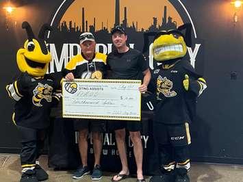 Sting Assists donates to North Lambton Secondary School (Photo courtesy of NLSS via Twitter)