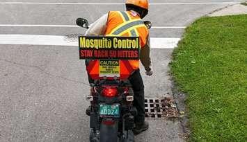 Lambton Public Health begins mosquito control program. June 24, 2024. (Photo courtesy of LPH via X)