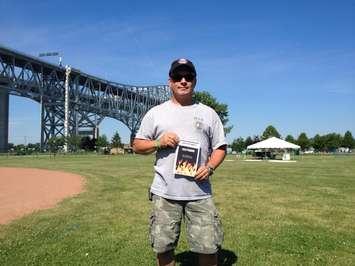 46-year old Point Edward Firefighter Gord Yates has been training for months alongside Ian Van Reenan to prepare for this weekend's FireFit Championships. (BlackburnNews.com Photo by Briana Carnegie July 16, 2015)