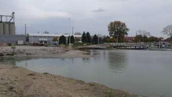 Area where new boat ramp is to be built at Centennial Park. October 2017 (Photo by Colin Gowdy)