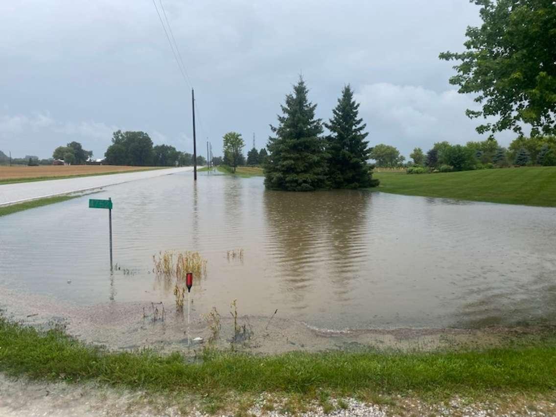 Flooding in Brigden - July 16/24 (Submitted photo)