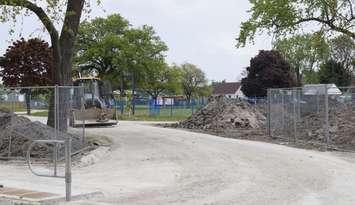 Tecumseh park under construction, May 16, 2024 (Photo by: Lindsay Newman/ Blackburn Media)