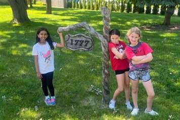 Amisha Duggal, Ava Salem, and Brooke Reiger. June 2024. (Photo courtesy of Roy Reiger)