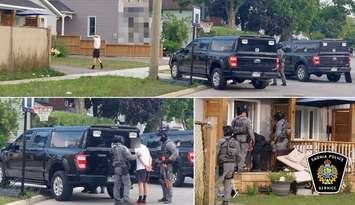 A suspect arrested in an extortion investigation by Sarnia police (Photo by: Sarnia police)