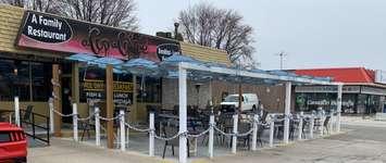 The patio at A Cup A Coffee in Sarnia.  (Photo from the restaurant's Facebook)