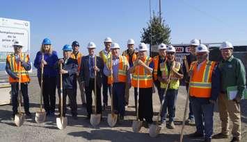 Officials broke ground on a water treatment plant expansion in Bright's Grove (Photo by: Lindsay Newman/ Blackburn Media)