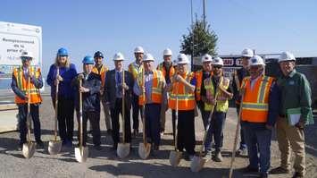 Officials broke ground on a water treatment plant expansion in Bright's Grove (Photo by: Lindsay Newman/ Blackburn Media)