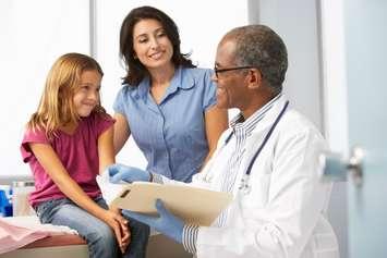 Doctor examining young girl. Photo by monkeybusinessimages/iStock via Getty Images Plus