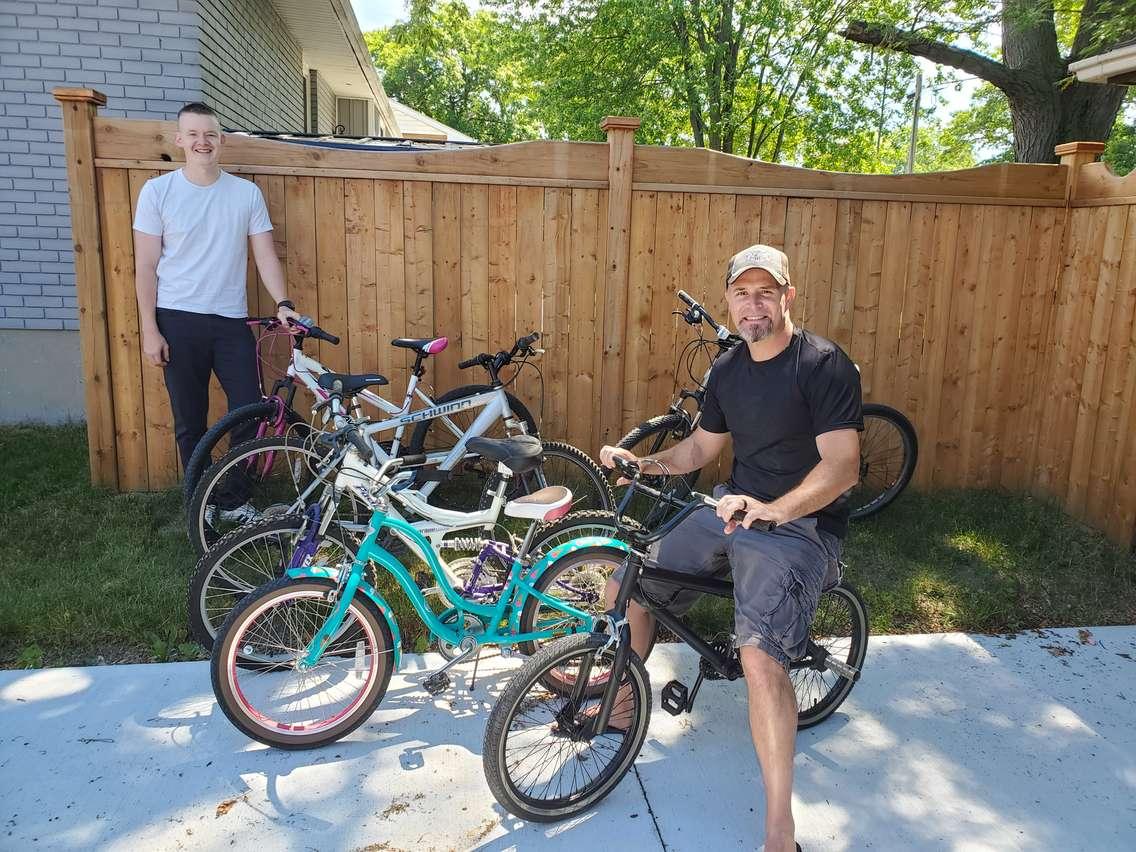 Pedals for Purpose founders Fraser Moore (left) and Ryan Leblanc. (Submitted photo)