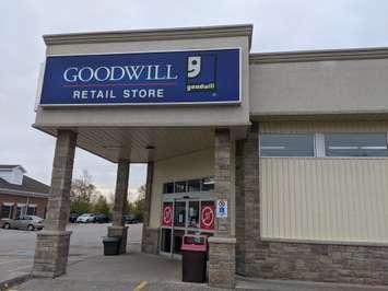Sarnia Goodwill Store on Michigan Avenue. Blackburnnews.com photo by Josh Boyce. 