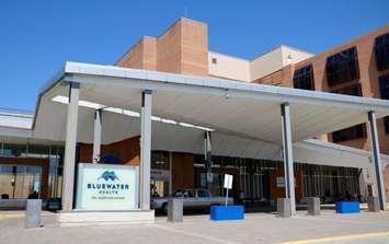 Main entrance at Bluewater Health's Sarnia hospital. Photo by Meghan Bond.