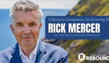 Talking to Canadians - An Evening with Rick Mercer fundraising event for Sarnia-Lambton Rebound. (Photo courtesy of Rebound via Facebook)
