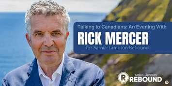 Talking to Canadians - An Evening with Rick Mercer fundraising event for Sarnia-Lambton Rebound. (Photo courtesy of Rebound via Facebook)