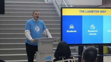 Lambton College President & CEO Rob Kardas. March 27, 2025. (Photo by Natalia Vega)