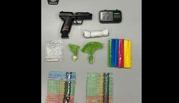 Items seized from residence on Vidal Street. May, 2025 (Photo by: Sarnia police)