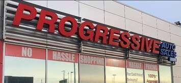 Progressive Auto Sales. Sarnia News Today file photo. 