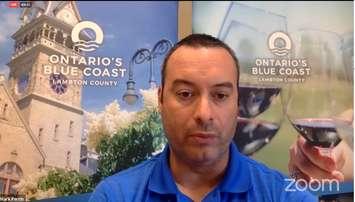 Mark Perrin - July 14/20 (Photo via community Zoom news conference)