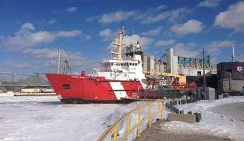 Canadian Coast Guard icebreaker Samuel Risley docked at Sarnia Harbour. Blackburn Media file photo by Melanie Irwin.