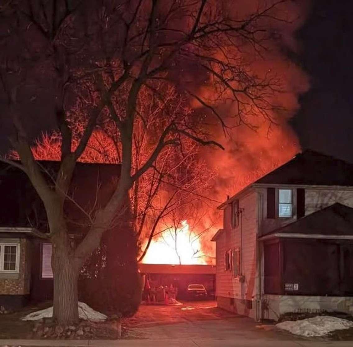 Photo courtesy of Sarnia Fire Rescue via Facebook. 