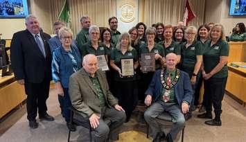 Group photo for Petrolia 150 recognition. December 9, 2024. (Photo courtesy of the Town of Petrolia)