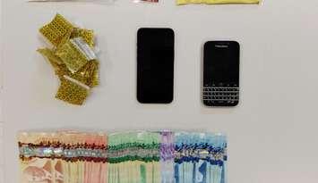Drugs and property seized by Sarnia police (Image courtesy of the Sarnia Police Service)