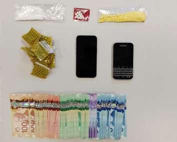 Drugs and property seized by Sarnia police (Image courtesy of the Sarnia Police Service)