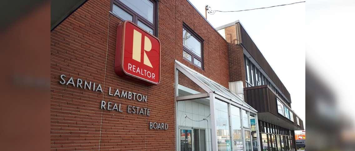 Sarnia-Lambton Real Estate Board office of Exmouth Street. November 7, 2019. (BlackburnNews.com photo by Colin Gowdy)