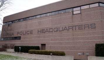 Sarnia Police Headquarters on Christina Street. December 6, 2018. (Photo by Colin Gowdy, BlackburnNews)