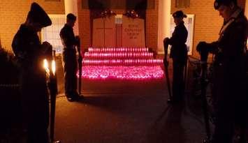 Candlelight Vigil. Photo courtesy of Sarnia Legion Branch 62 via facebook.