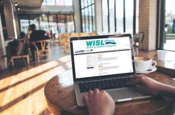 A person using the Work in Sarnia Lambton website. (Photo by Sarnia Lambton Workforce Development Board)