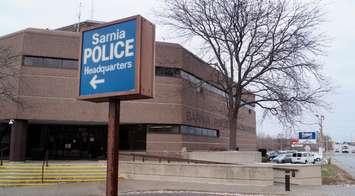 Sarnia Police Headquarters on Christina Street. December 6, 2018. (Photo by Colin Gowdy, BlackburnNews)