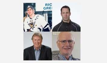Top: Aaron Brand (L), Andy Delmore (R), Bottom: Bill Abercrombie (L), Dr. Duncan MacKinlay (R) - Photos courtesy of Sarnia Sting