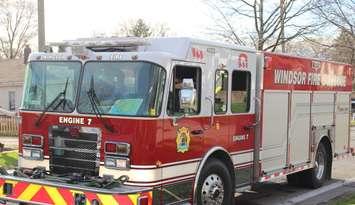 A Windsor fire truck.  (Photo by Adelle Loiselle)