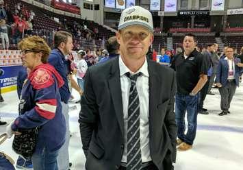 2017 Memorial Cup Champion Trevor Letowski. May 28, 2017 (photo by Jake Jeffrey)